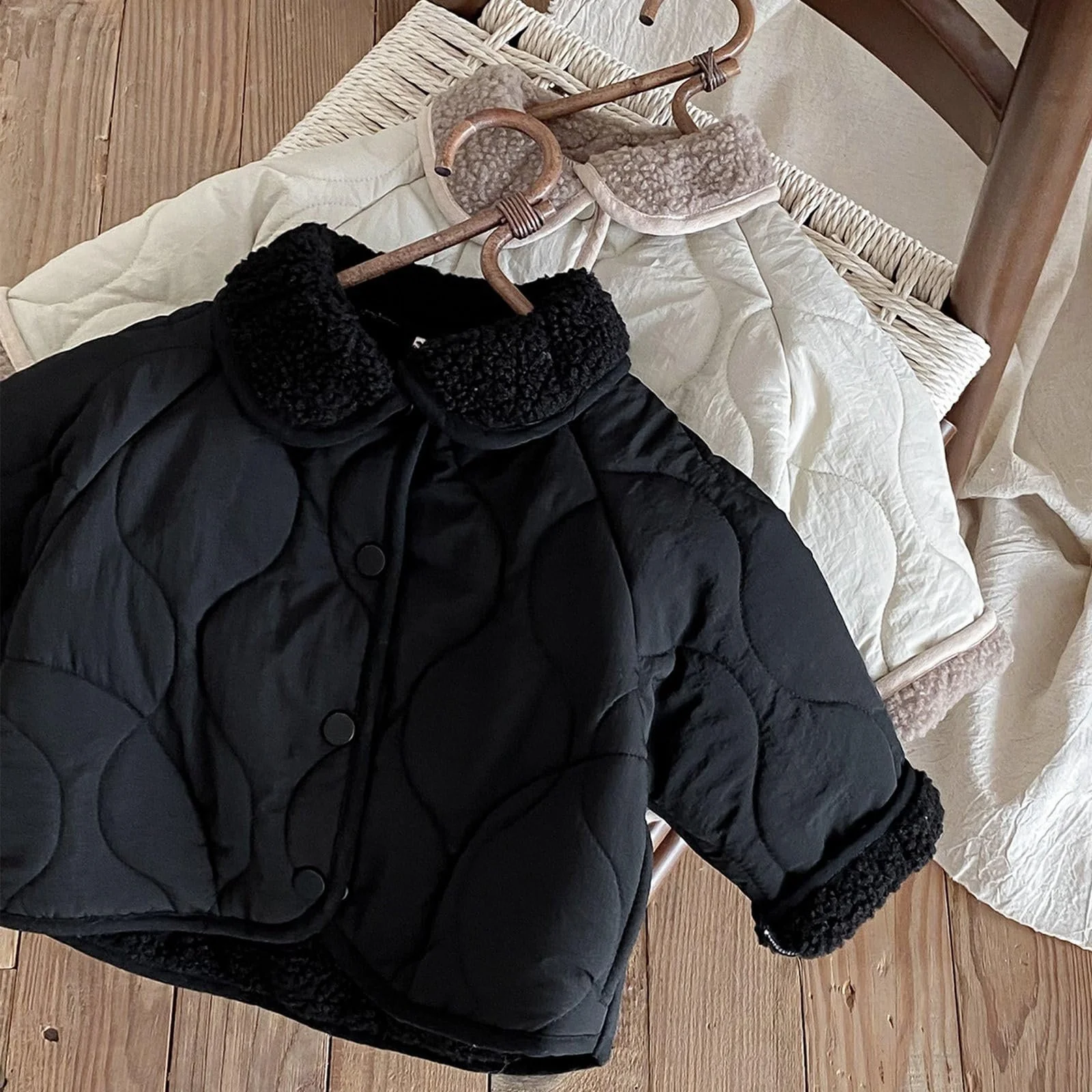 Зимняя куртка для девочек, пуховик, детская куртка, флисовая куртка-пуховик, теплая повседневная ветрозащитная пуховая куртка, уличная куртка, фото №7