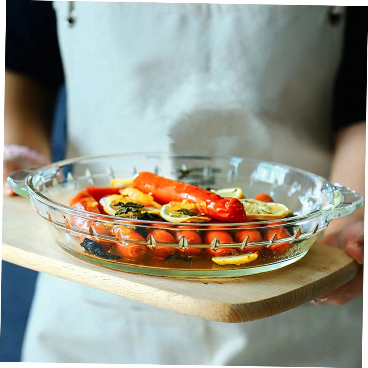 Форма для запікання Sosoport Скляна Жаростійка З ергономічними ручками, фото №7