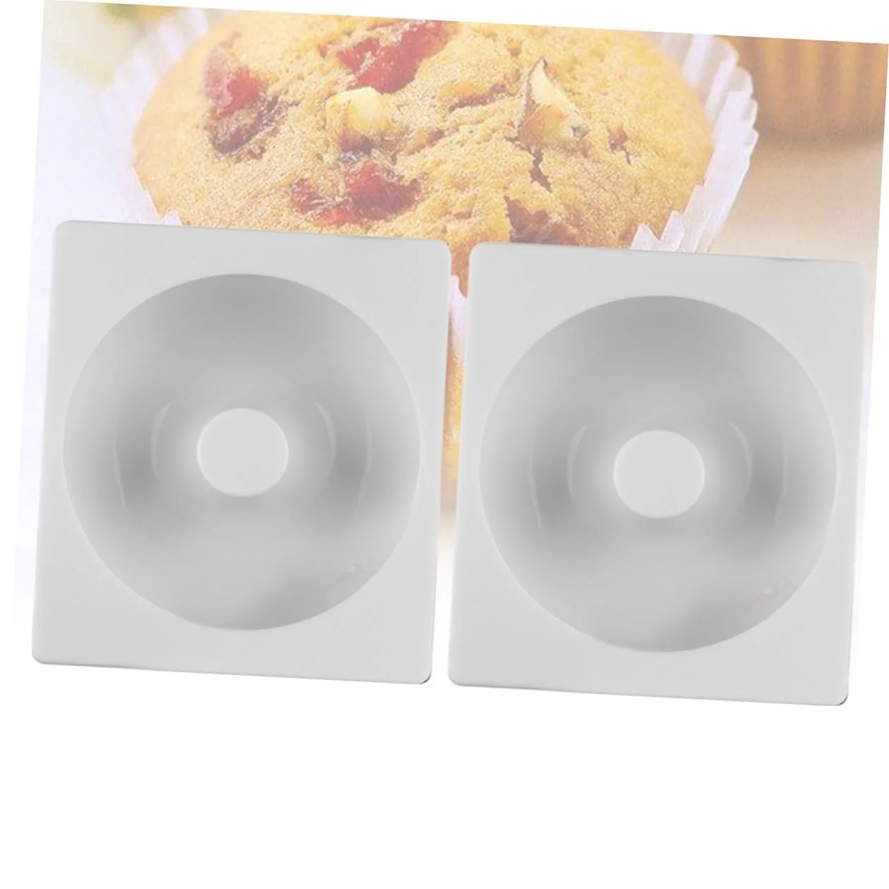 Силиконовая форма для пончиков 2 штуки экологичная антипригарная термостойкая Белая, фото №8