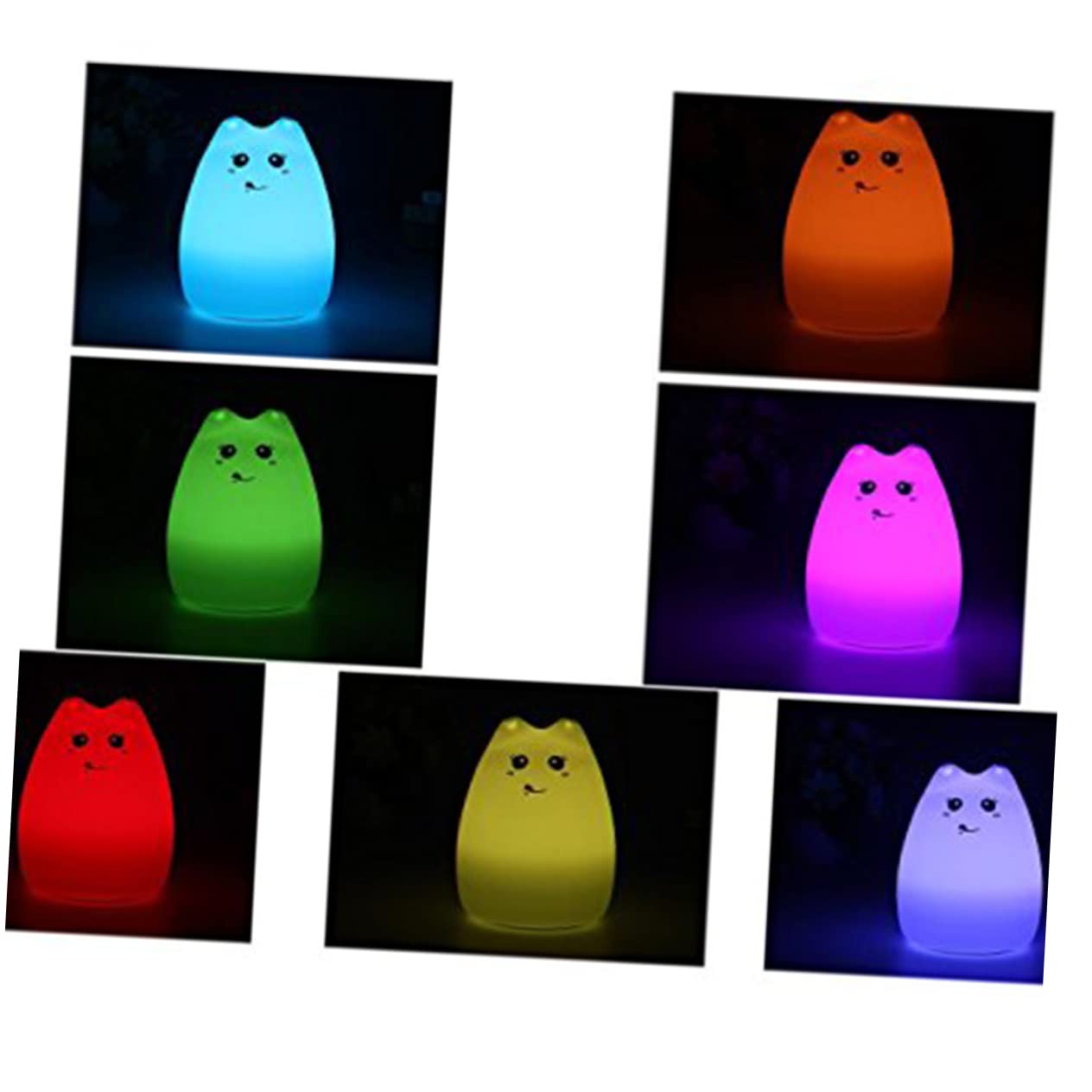 Світильник UKCOCO LED Нічник Біла Кішка, фото №2