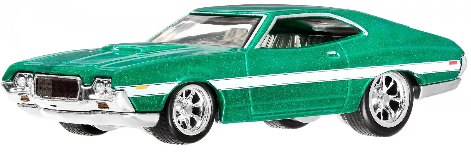 Машинка Hot Wheels Premium Real Riders Ford Gran Torino Sport 1972 / 1:64 / Зелена, фото №6