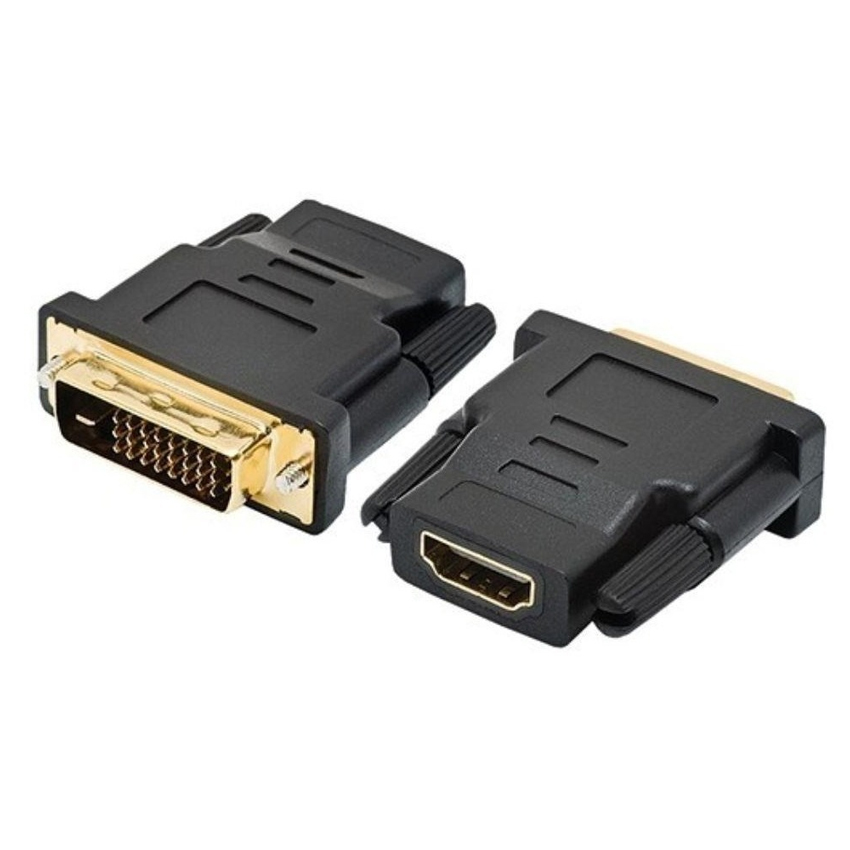 Перехідник HDMI мама /DVI-I 24+5 папа чорний Q50, фото №1