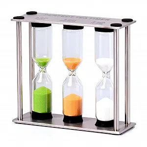 Пісочний годинник комбінований 304 Stainless Steel 3/4/5 хвилин 9 x 3 x 8 см - Фото 1