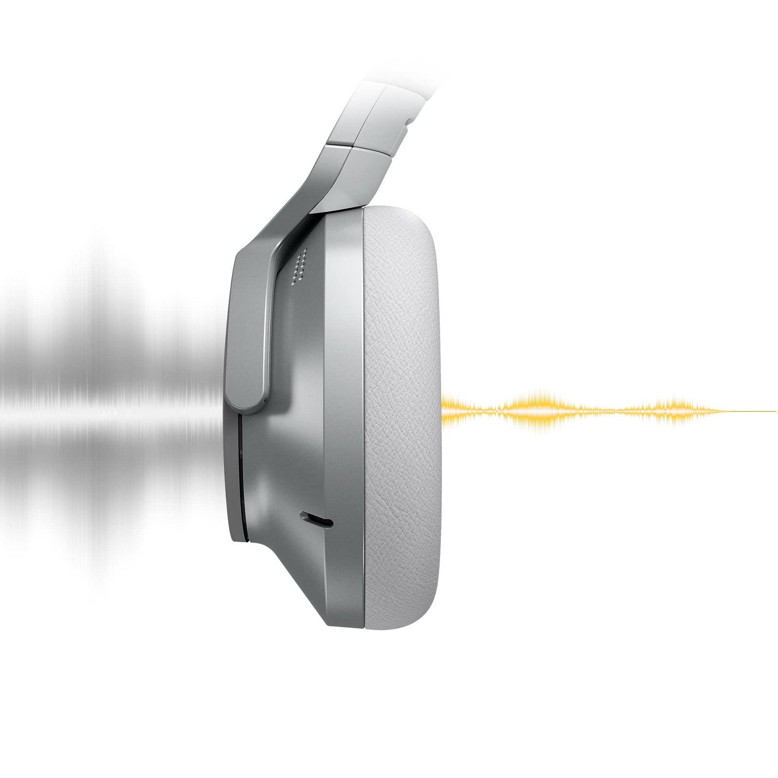 Навушники Technics EAH-A800E-S Bluetooth Over-Ear з шумозаглушенням, мікрофоном, легким підключенням, складні, срібні, фото №3