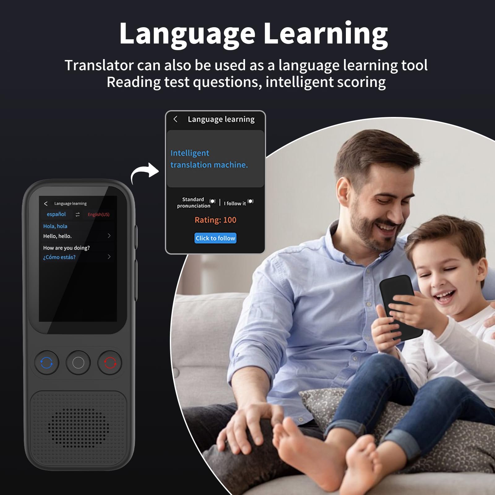 Пристрій для голосового перекладу, миттєвий без Wi-Fi, фото №5 Пристрій для голосового перекладу, миттєвий без Wi-Fi, фото №5