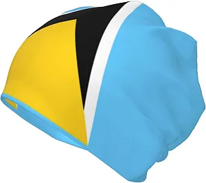 Вязана шапка LOUJIN Прапор Сент-Люсії для дівчаток - Фото 1