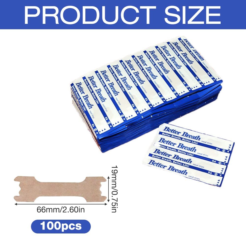 Пластирі для носа (100 шт. в упаковці) від хропіння, для кращого дихання, проти хропіння, фото №2 Пластирі для носа (100 шт. в упаковці) від хропіння, для кращого дихання, проти хропіння, фото №2