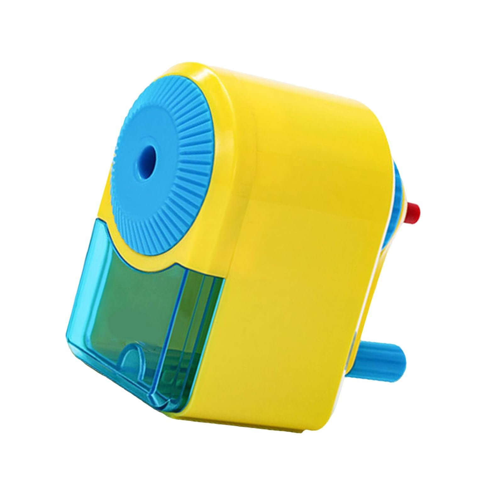 Точилка для карандашей ручная с рукояткой портативная для круглых, треугольных и шестигранных карандашей, фото №1