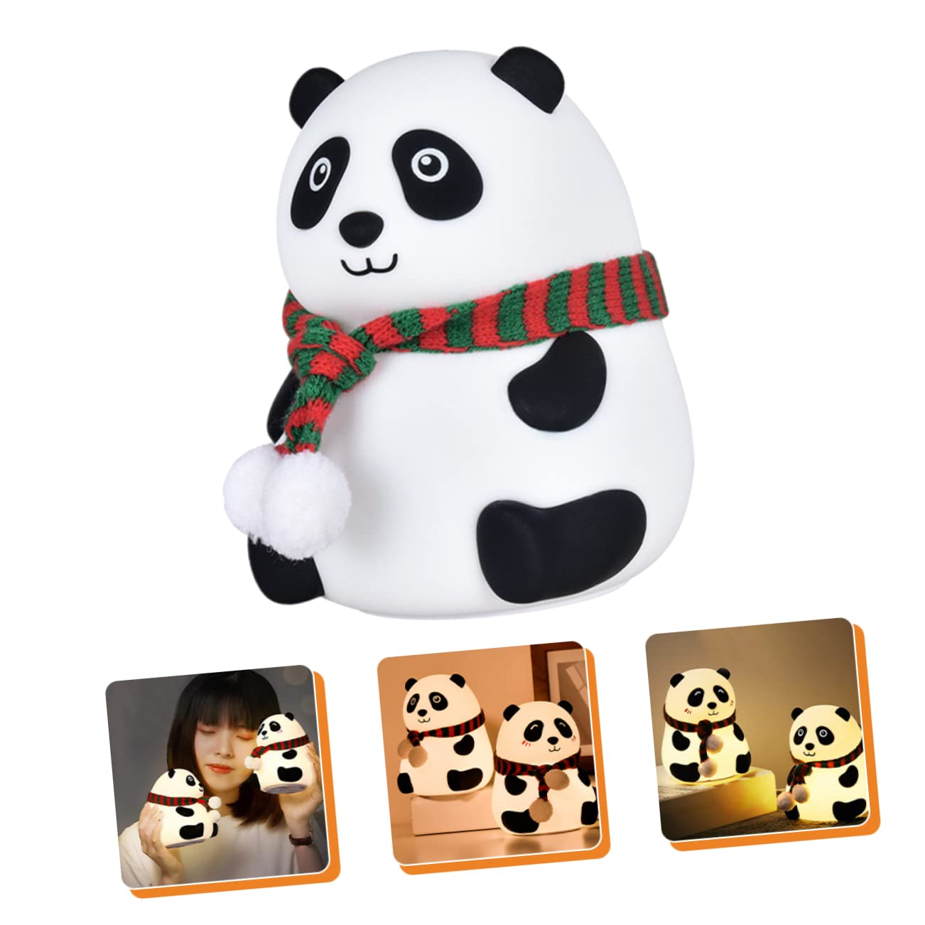 Лампа DOITOOL Panda Night Duck LED Детская Настольная Силиконовая, фото №3