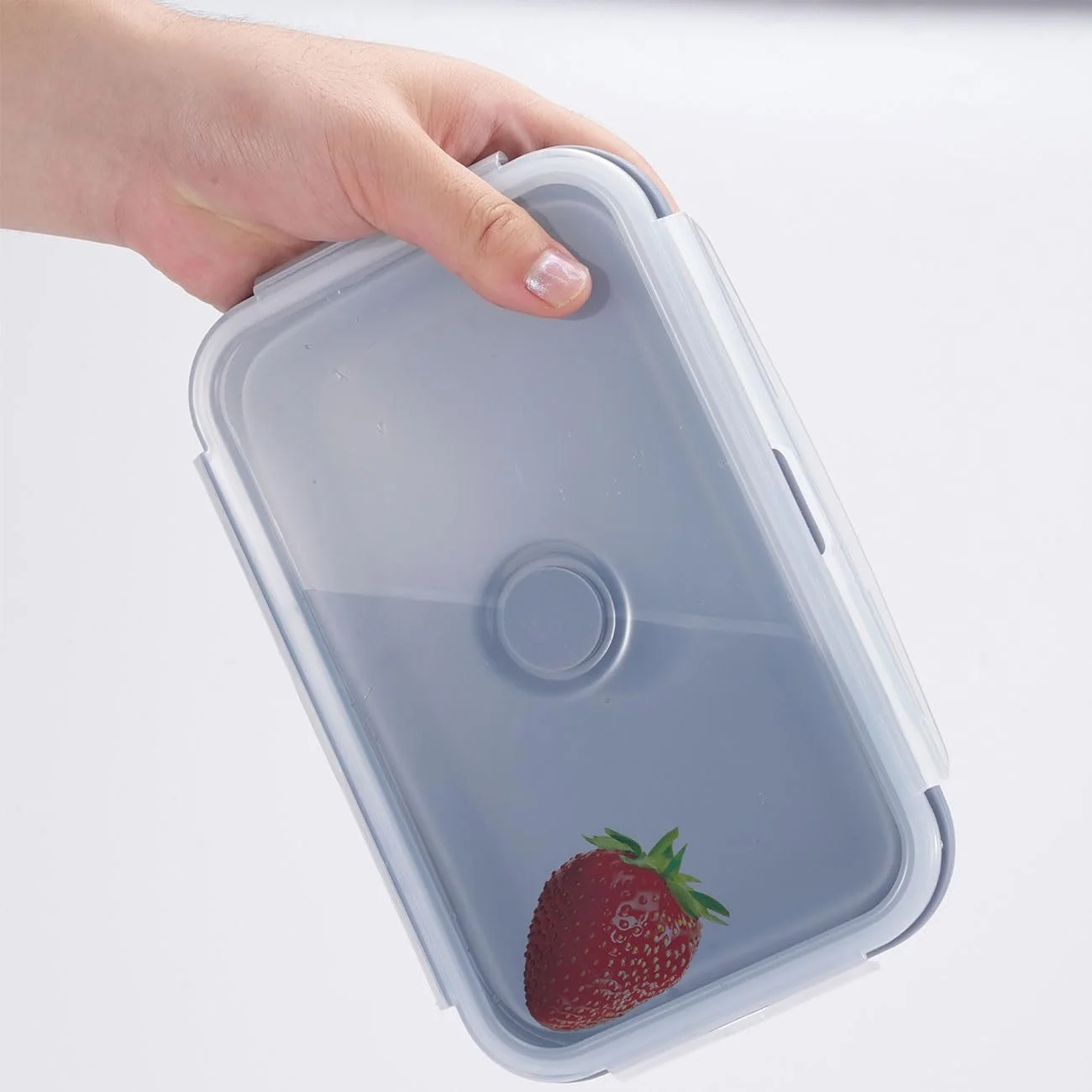 Набір силіконових контейнерів для їжі ideoon 4 шт. складні BPA-Free, фото №8
