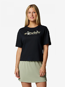 Футболка Rolling Bend™ Graphic Relaxed Crop SS 2119991CLB-010 Columbia Чорний S - Фото 1