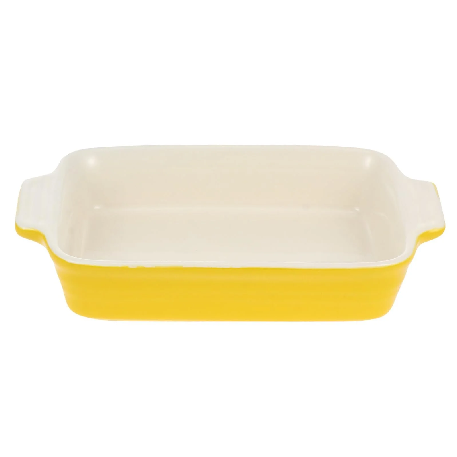 Прямоугольная форма для запекания TOYANDONA керамическая с двумя ручками Желтая, фото №1