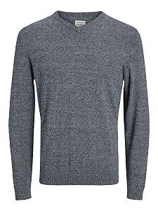 Вязаний джемпер з V-подібним вирізом JACK & JONES для чоловіків synthetic.ua - Фото 1
