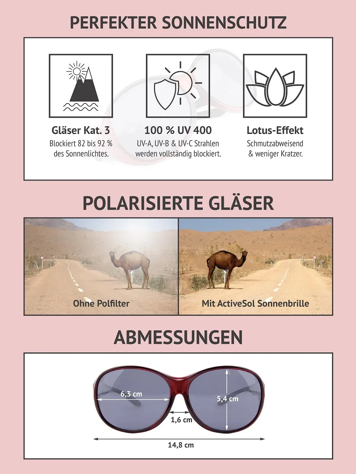 Солнцезащитные очки ActiveSol Mega Женские UV Protection Поляризованные, фото №1