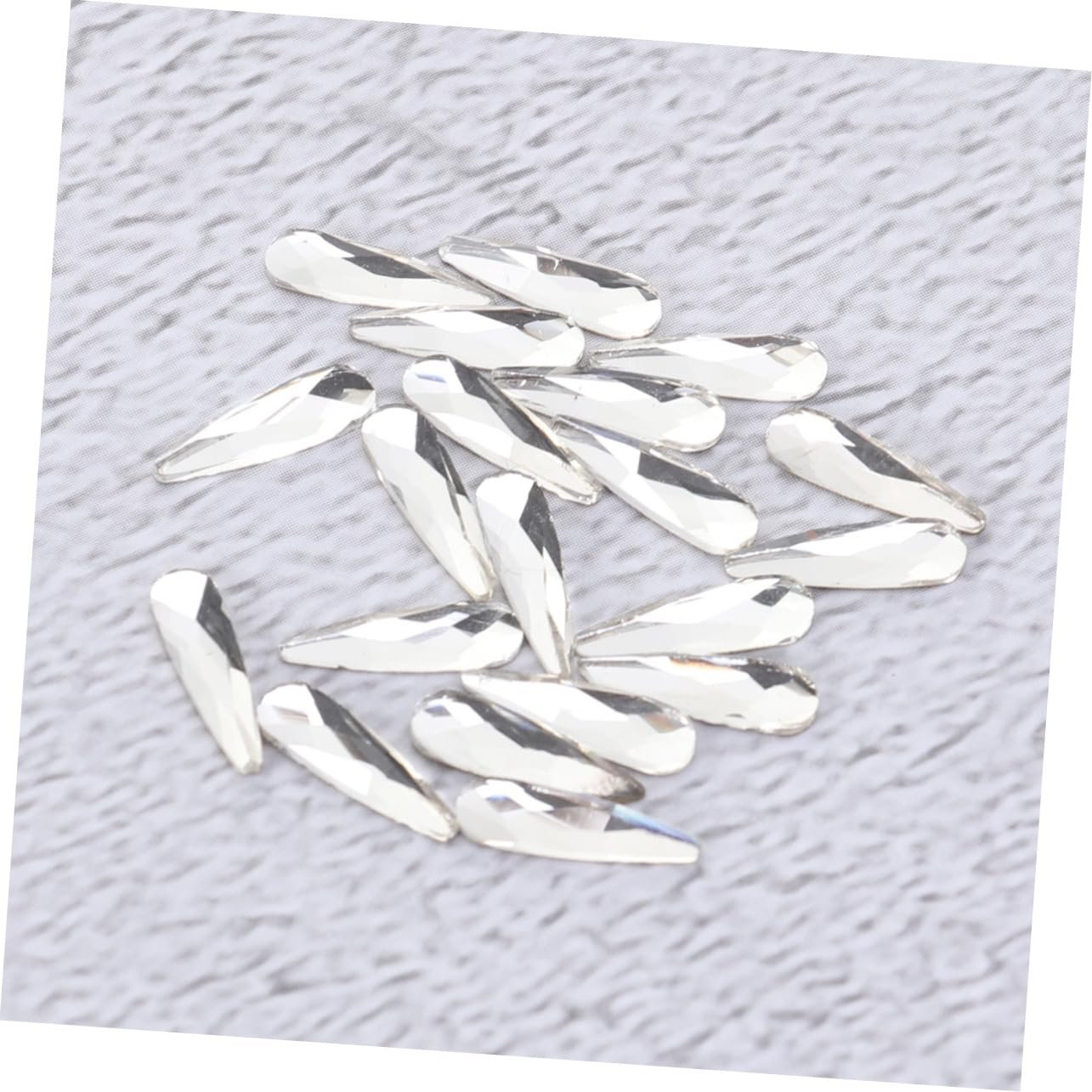 3D Підвіски для нігтів FRCOLOR, 3D Стрази, Білий, 60 шт., фото №4