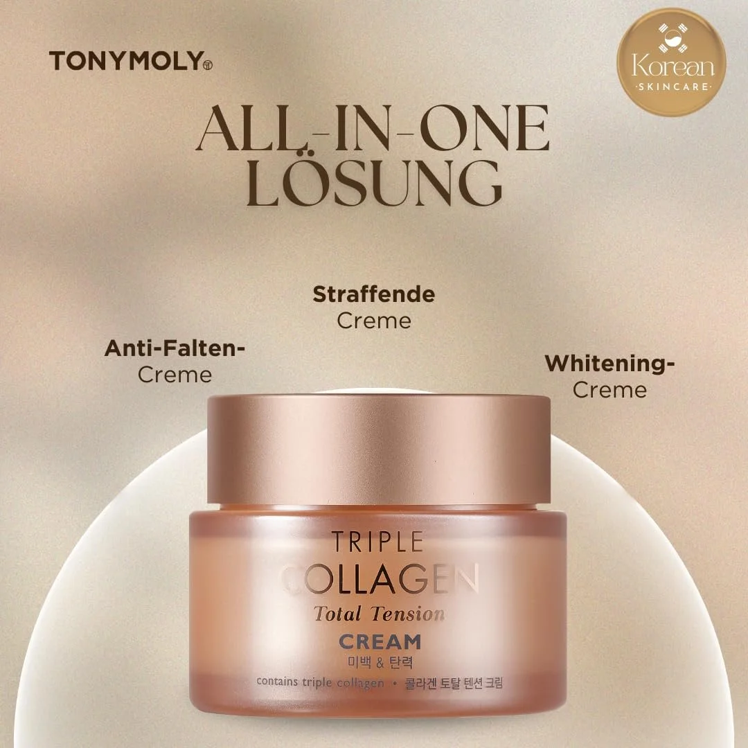 Крем TONYMOLY Triple Collagen Total Tension підтягувальний проти зморшок освітлювальний з ніацинамідом та вітаміном C 80 мл, фото №6