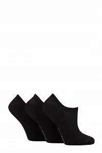 Подследники GLENMUIR Бамбуковые для спортивной обуви, 3 пары, черный - Фото 1