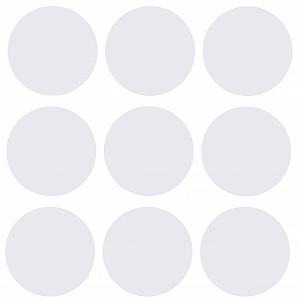 Наклейка на стіну kleb-Drauf 9 точок Білий матовий - Фото 1