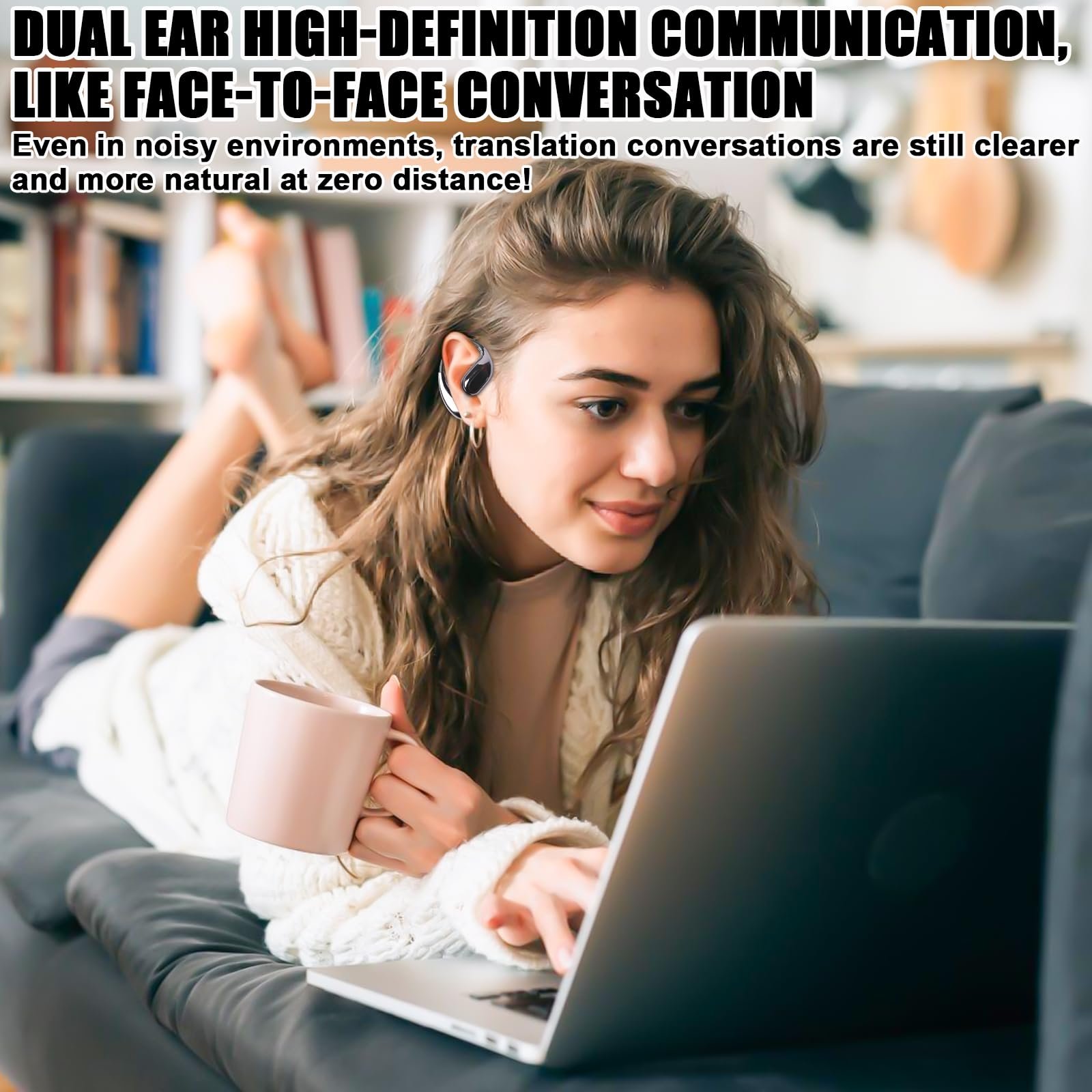 Навушники-перекладачі Black, фото №4 Навушники-перекладачі Black, фото №4