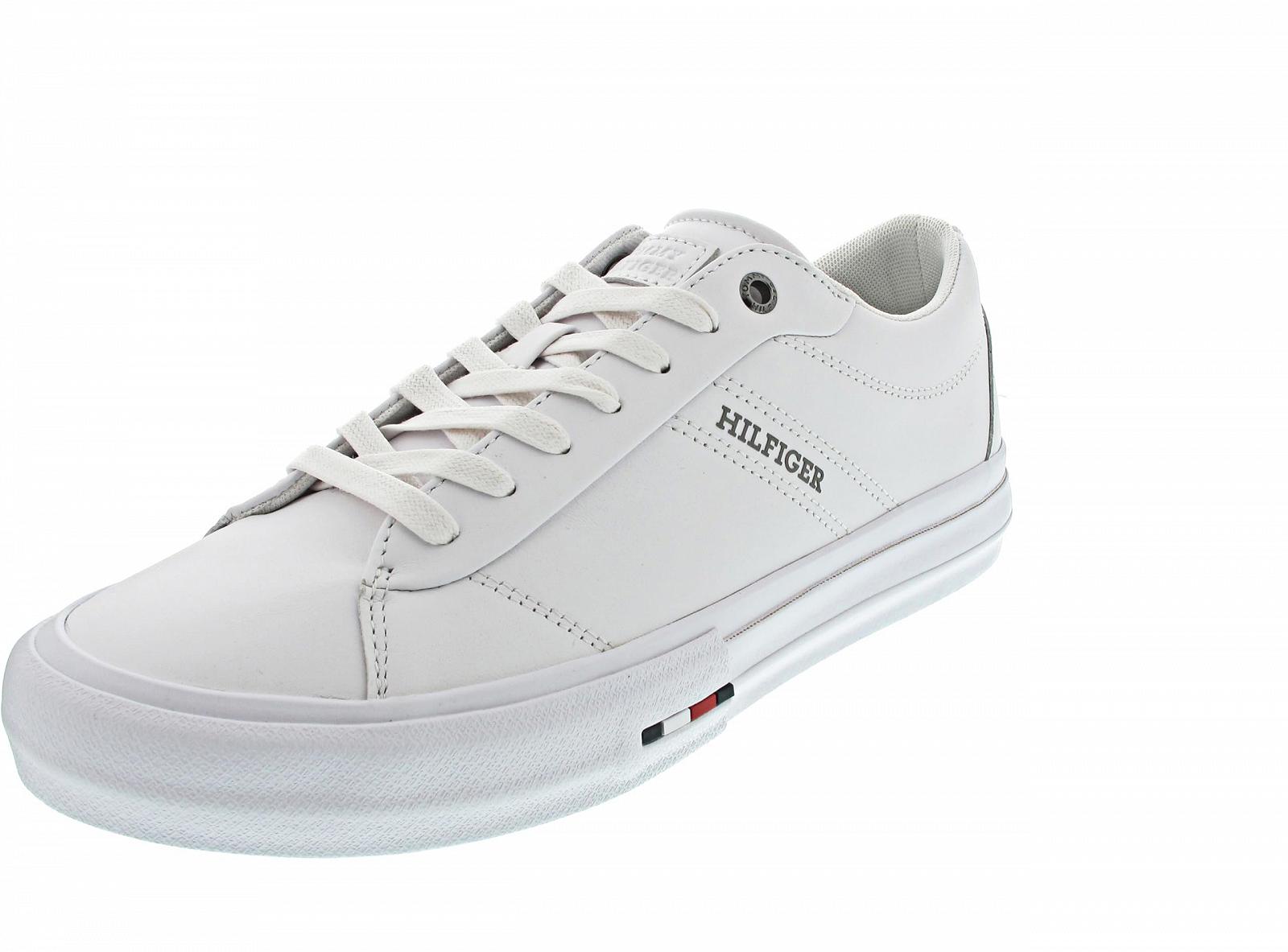 Кросівки Tommy Hilfiger TH HI Vulc Street RWB LTH Низькі Білий, 45 EU, фото №5