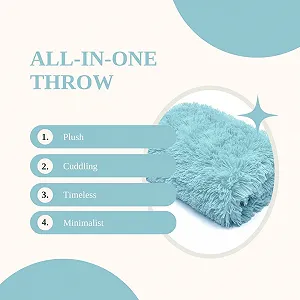 Плед Teddy Fleece Розкішний М'який Пухнастий Штучний Хутро Шерпа Двосторонній Для Дивану Ліжка synthetic.ua - Фото 1