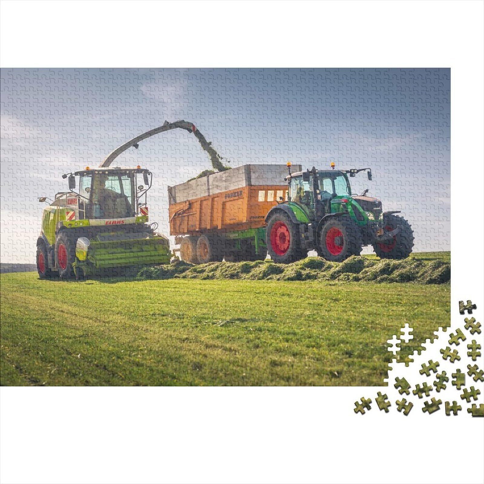 Пазл Claas Jaguar и Fendt Тракторы деревянный 500 деталей 52 x 38 см, фото №4 Пазл Claas Jaguar и Fendt Тракторы деревянный 500 деталей 52 x 38 см, фото №4