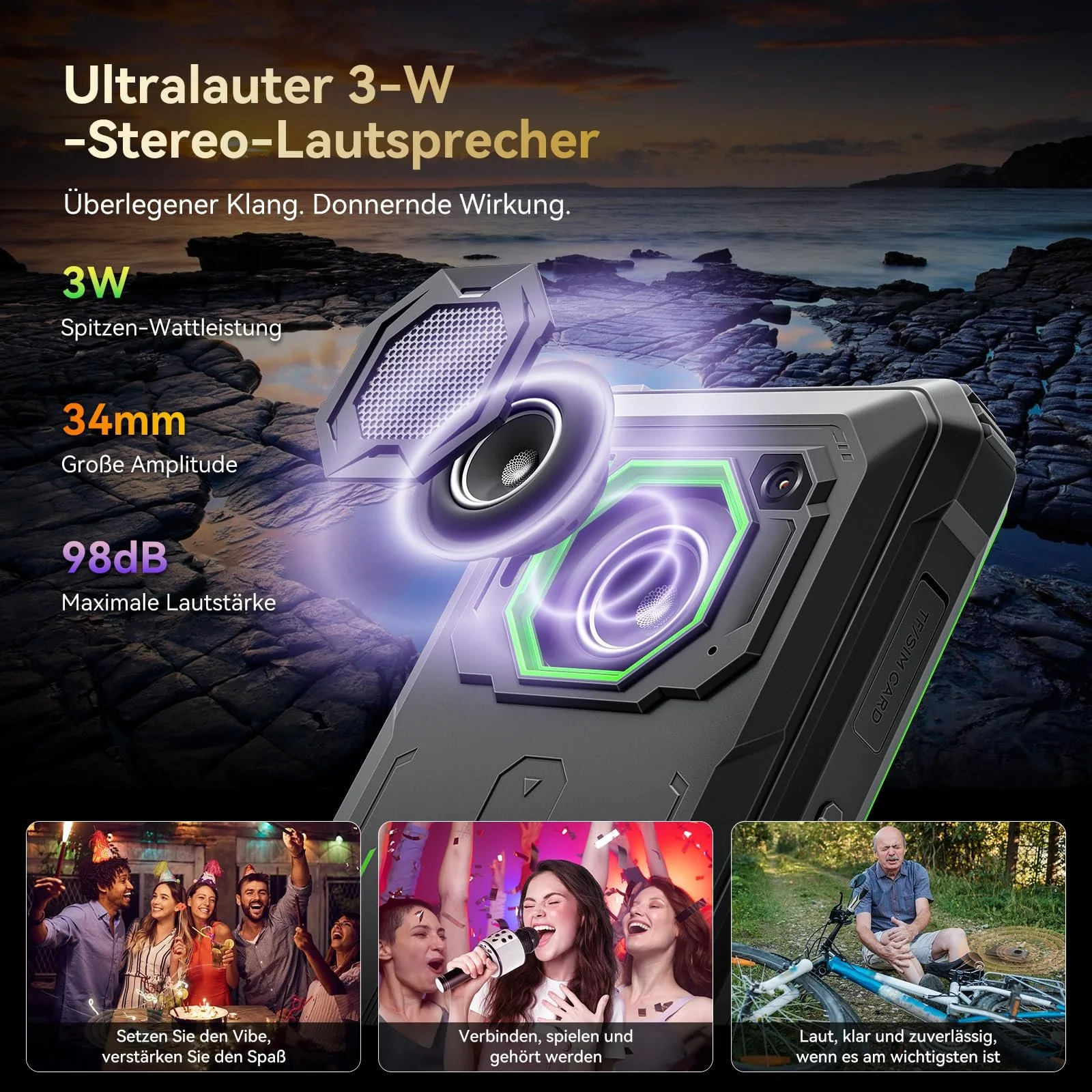 Защищенный смартфон Blackview BV6200 Plus 24/128GB 11000 мАч Black, фото №4