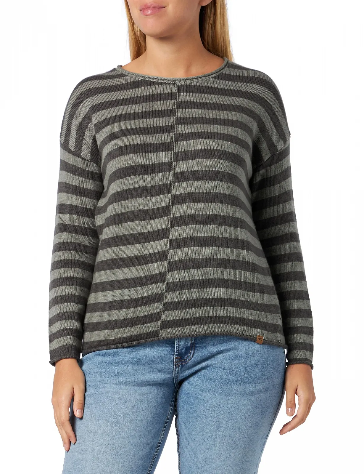 В'язаний джемпер в смужку camel active Жіночий, фото №1 В'язаний джемпер в смужку camel active Жіночий, фото №1