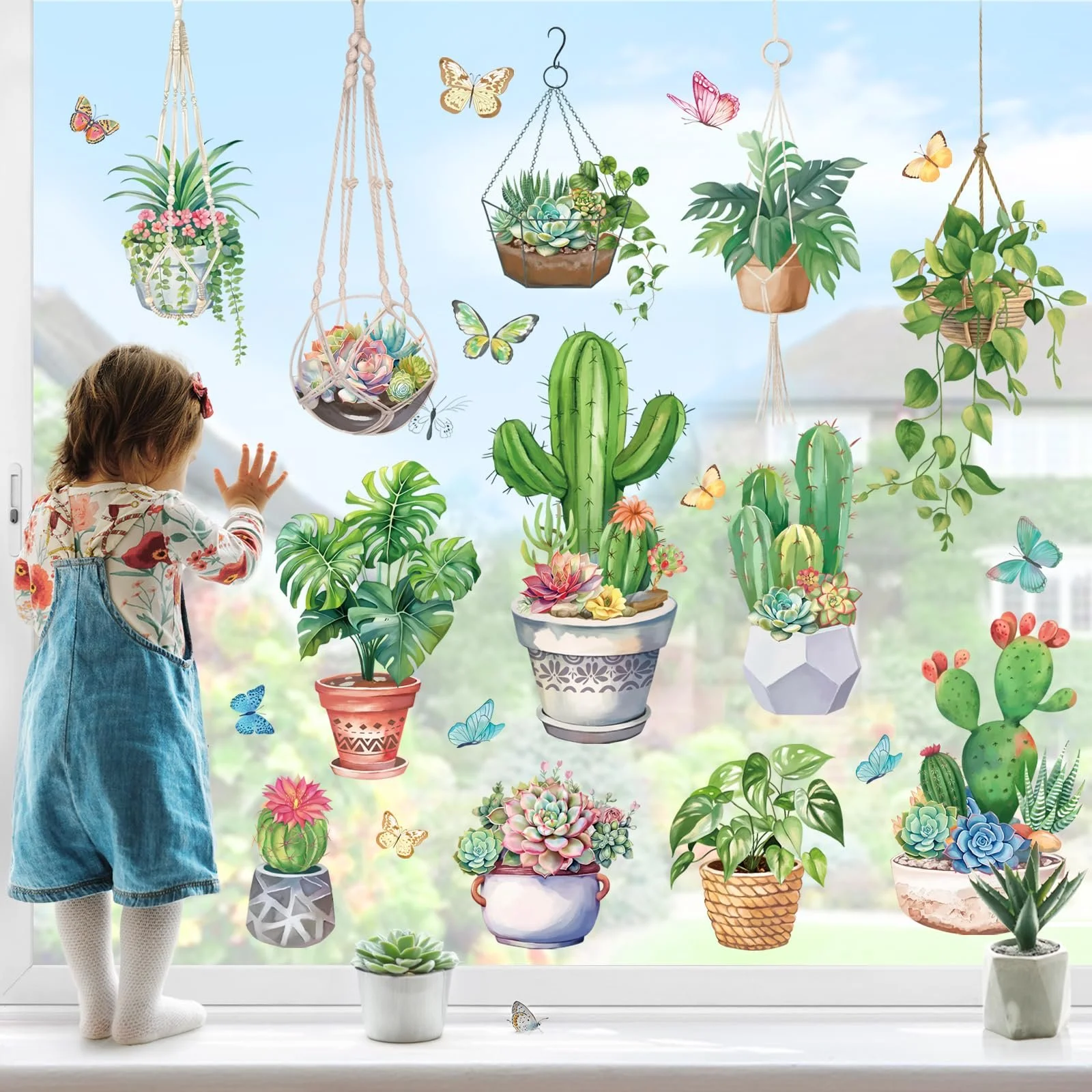 Наклейка на стіну Green Nature Cactus and Succulents Зелена, фото №2 Наклейка на стіну Green Nature Cactus and Succulents Зелена, фото №2