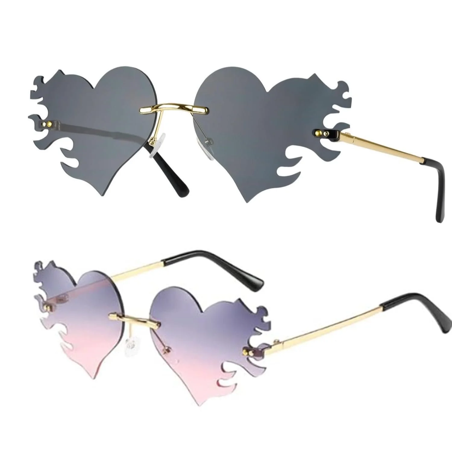 Сонцезахисні окуляри Серце JJiaoLinin Без рамки, фото №1