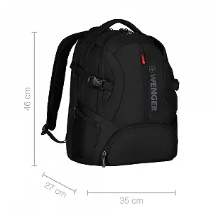 Рюкзак для ноутбука Wenger Transit 16 дюймов черный synthetic.ua - Фото 1