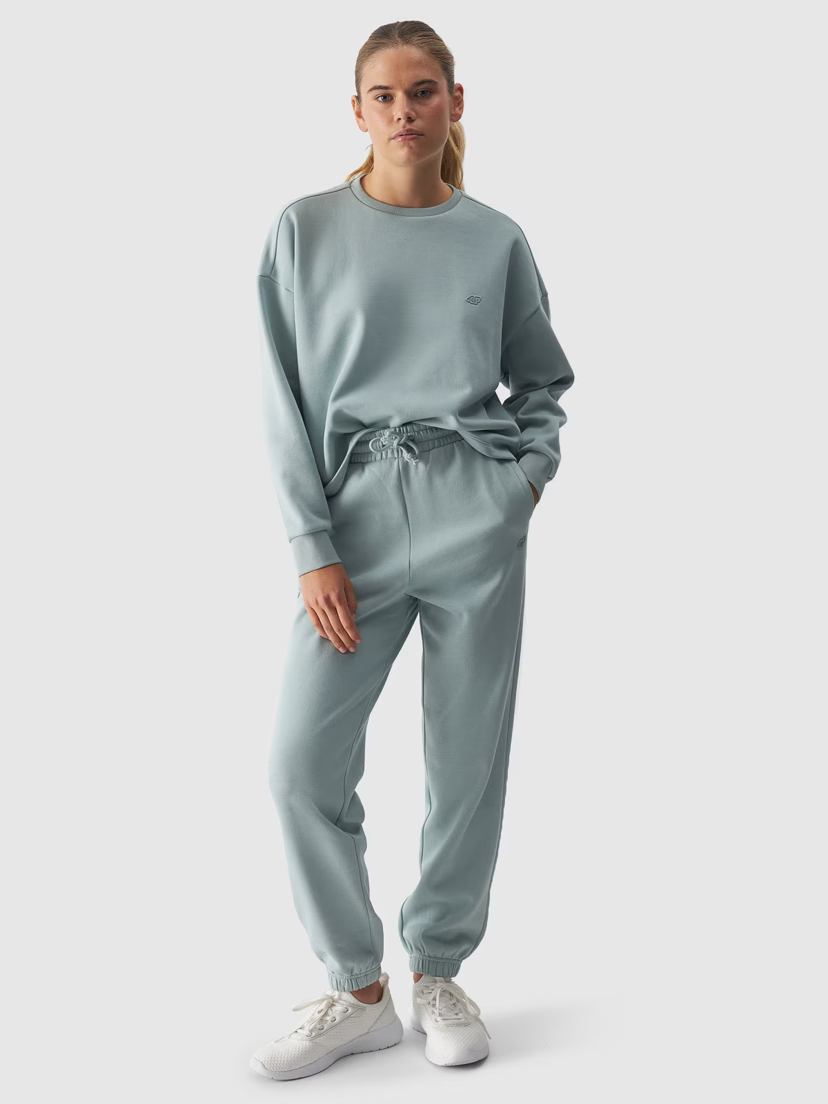 Штани Trousers Cas F0819 4FWAW24TTROF0819-47S 4F Блакитний L, фото №4