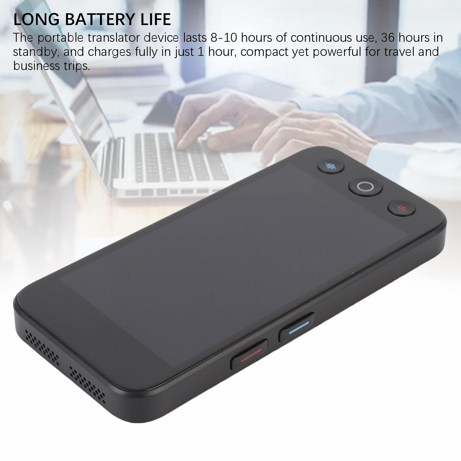 Переводчик языка в реальном времени JTLB, 142 языка, автономный перевод, камера 8 Мп, портативный, 8-10 часов работы от батареи, воспроизведение MP3/MP4 для путешествий и бизнеса, фото №3