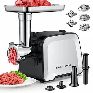 Мясорубка электрическая CHEFFANO 2800 Вт Нержавеющая сталь - Фото 1