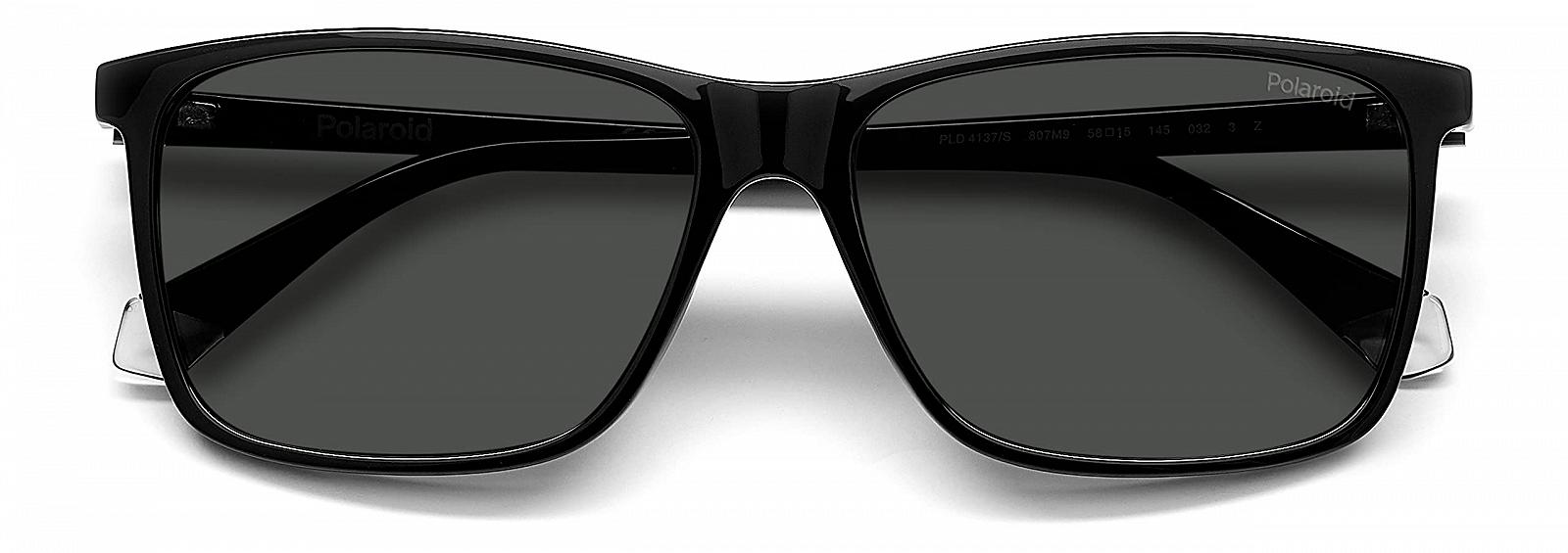 Сонцезахисні окуляри Giorgio Armani PLD 4137/s Чорний, 44, Чорний, фото №4