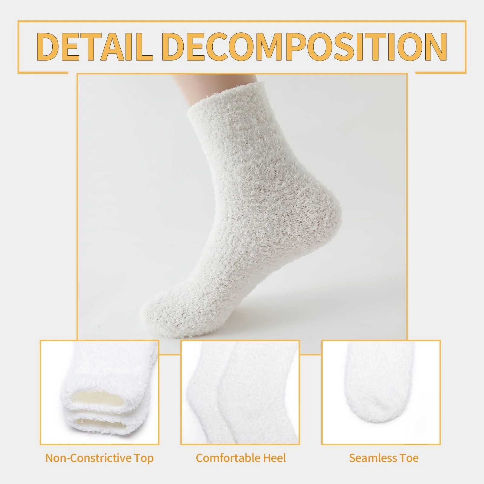 Жіночі затишні пухнасті шкарпетки, ворсисті шкарпетки, фото №5