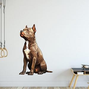 Наклейка на стіну GRAZDesign Staffordshire Bull Terrier 76 x 50 см synthetic.ua - Фото 1