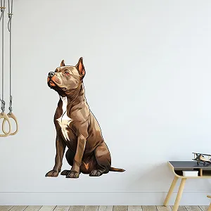 Наклейка на стіну GRAZDesign Staffordshire Bull Terrier 76 x 50 см synthetic.ua - Фото 1