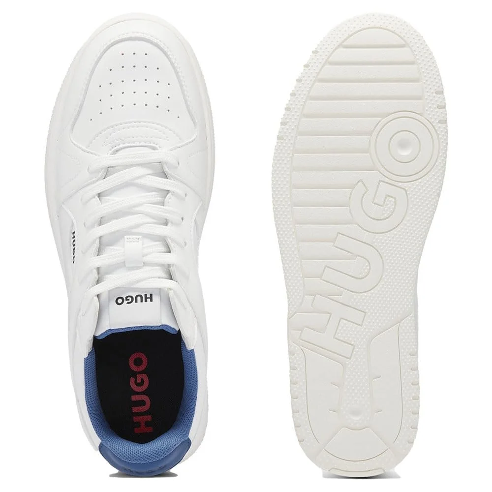 Кросівки HUGO Hadrian Tenn зі штучної шкіри на шнурівці з логотипом, фото №3