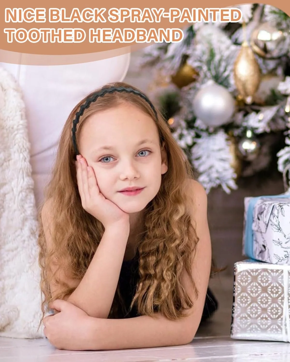 Обруч для волосся Пластик Чорний, фото №5