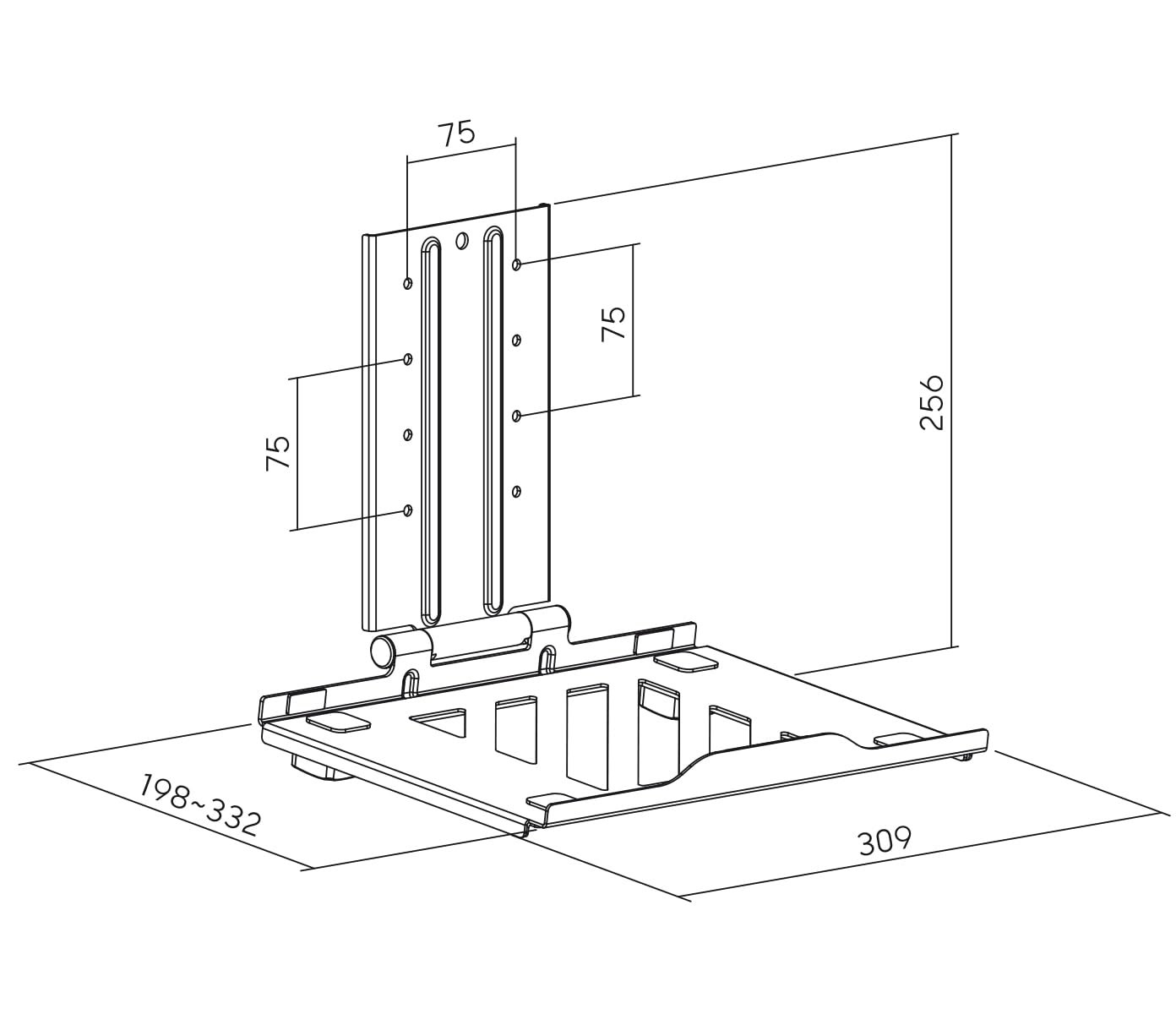 Подставка для ноутбука My Wall HLA4L Наклоняемая С регулировкой высоты, фото №5