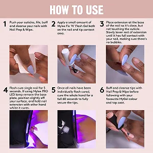 Гель Mylee Fix n' Flash Tips Прозорий (10 мл) synthetic.ua - Фото 1