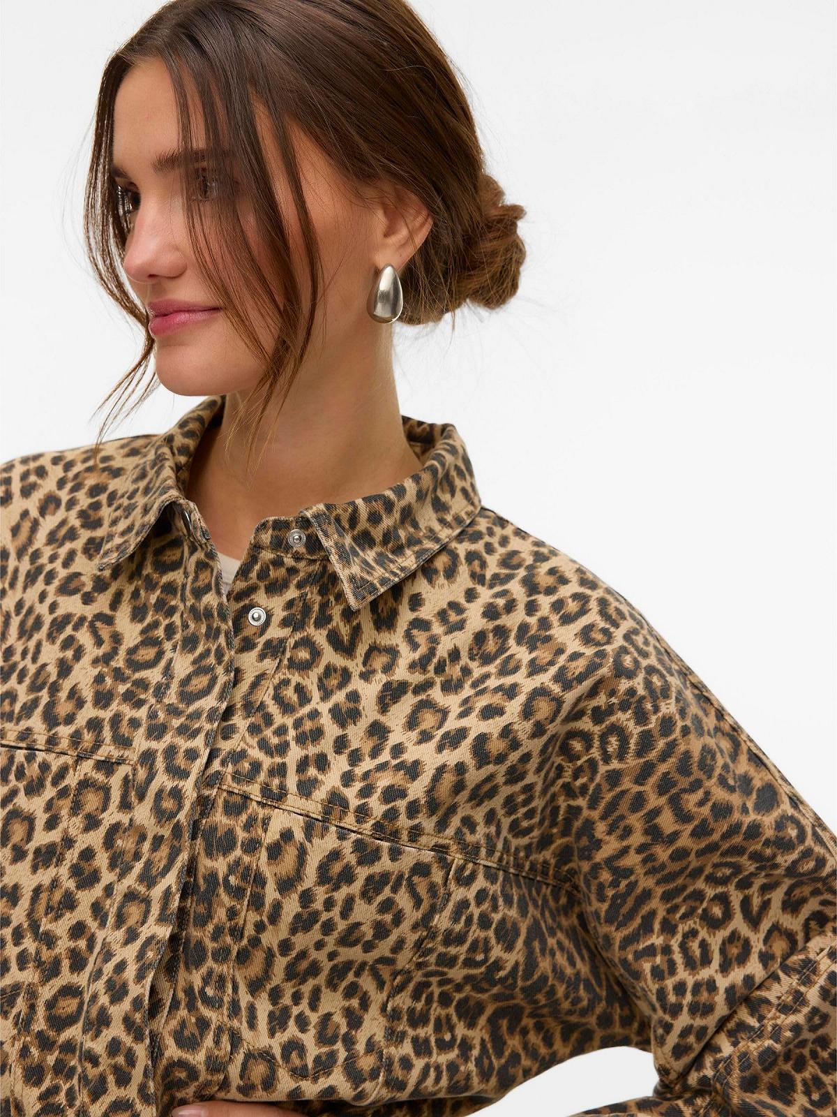 Джинсова куртка VERO MODA Vmnixi LS Denim Leo Jakcet, фото №7