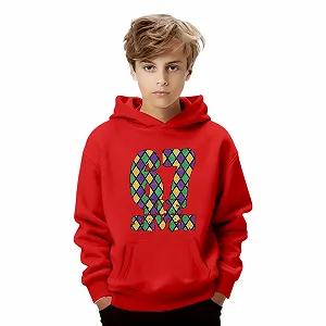 Худи 67 Детский худи с карнавальным узором, мягкий флисовый пуловер с карманом synthetic.ua - Фото 1