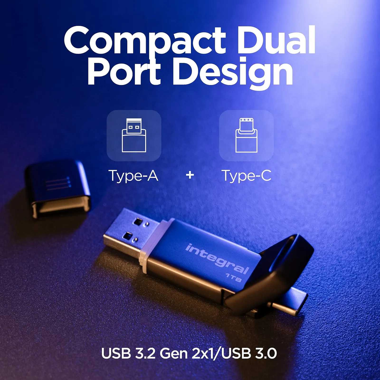 USB флеш-накопичувач Integral Turbo-C 512GB USB 3.2 Gen 2×2 Metal, фото №3 USB флеш-накопичувач Integral Turbo-C 512GB USB 3.2 Gen 2×2 Metal, фото №3