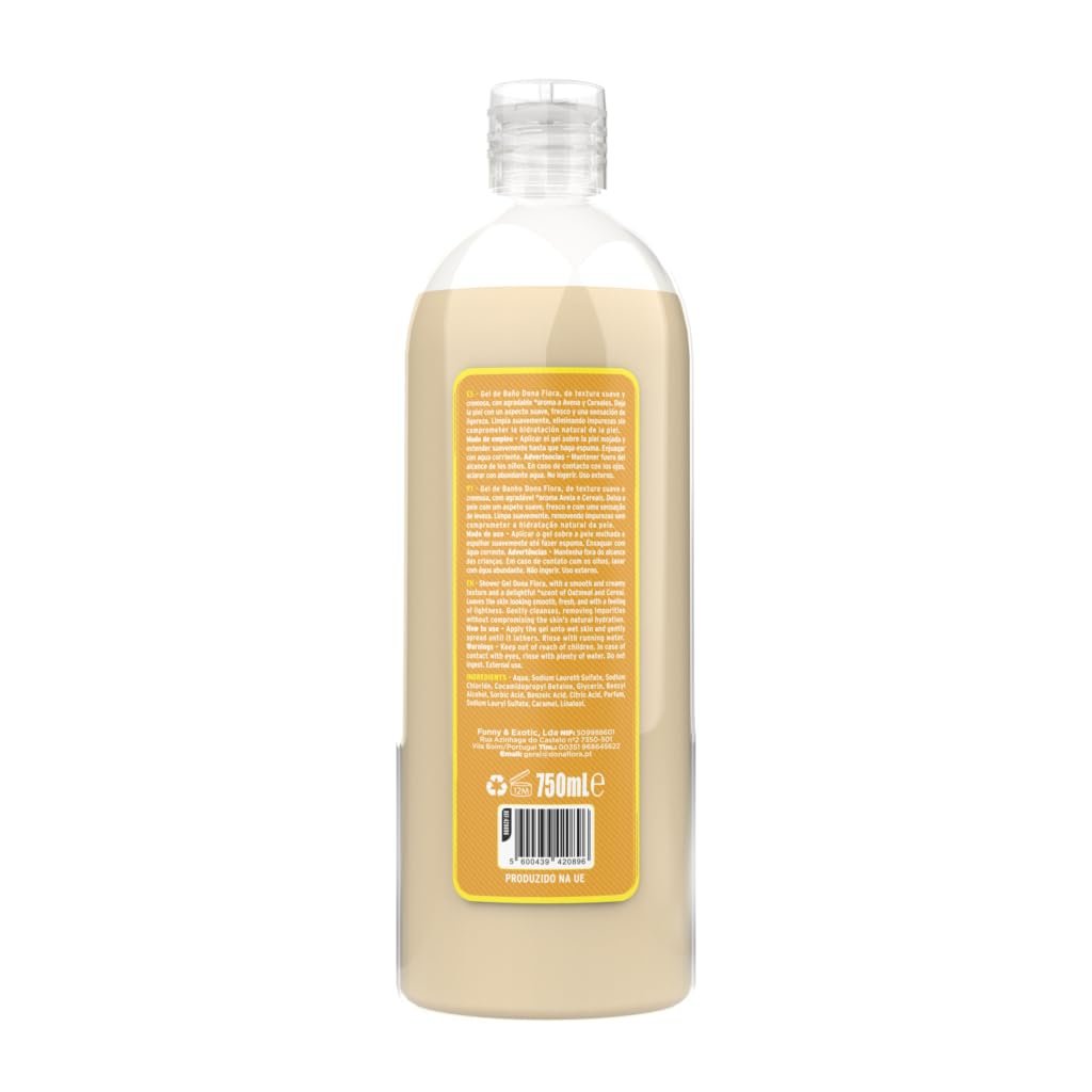 Гель для душа DONA FLORA Oats & Cereals 750 ml Vegan Paraben Free, фото №2