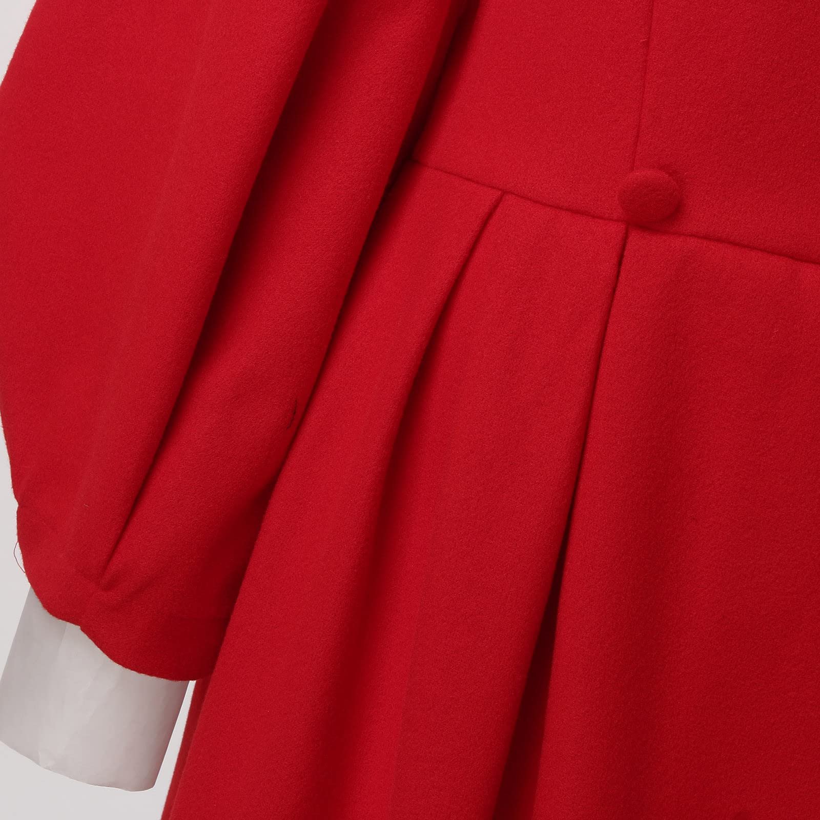 Пальто XIUH Стойка Воротник Однотонное Женское на пуговицах, фото №5