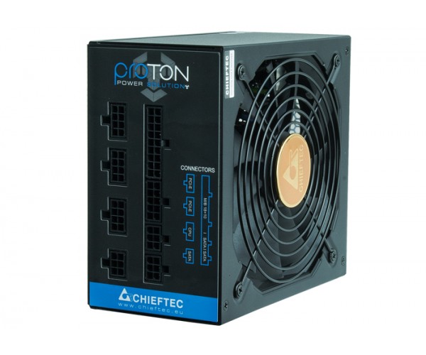 Chieftec Блок живлення Proton 850W 85 80 Bronze 140мм 1xMB 24pin(20+4), 1xCPU 8pin(4+4), 8pin 3xMolex 9xSATA 6xPCIe 8pin(6+2), Fully Modular, фото №2