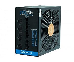 Chieftec Блок живлення Proton 850W 85 80 Bronze 140мм 1xMB 24pin(20+4), 1xCPU 8pin(4+4), 8pin 3xMolex 9xSATA 6xPCIe 8pin(6+2), Fully Modular synthetic.ua - Фото 1