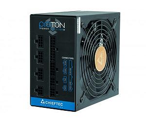 Chieftec Блок живлення Proton 850W 85 80 Bronze 140мм 1xMB 24pin(20+4), 1xCPU 8pin(4+4), 8pin 3xMolex 9xSATA 6xPCIe 8pin(6+2), Fully Modular